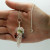 Rose Quartz  Dowsing Pendulum with Seven Chakra Gemstone Tree